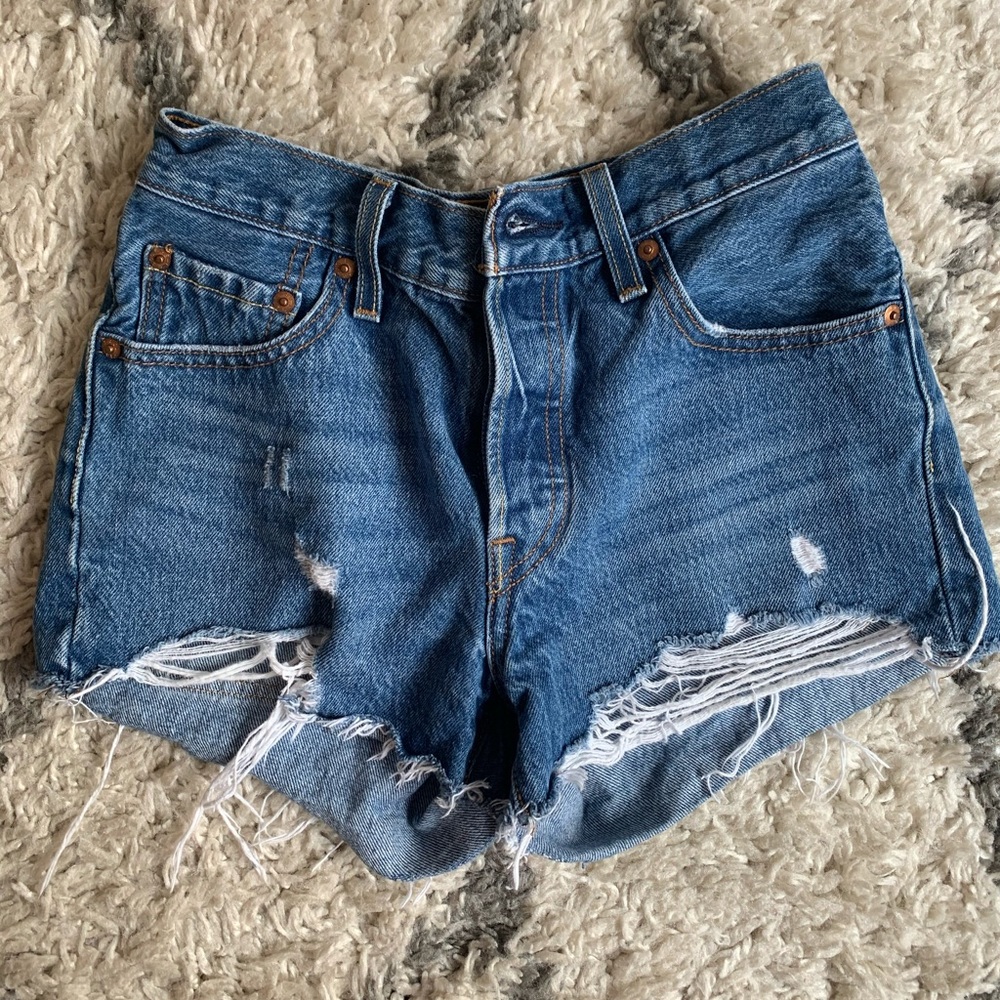 Blue Levi’s 501 Shorts